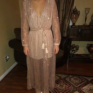 Sparkly gold dress